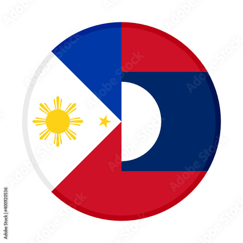 Free Download round icon with philippines and laos flags	
 - GFXLoad