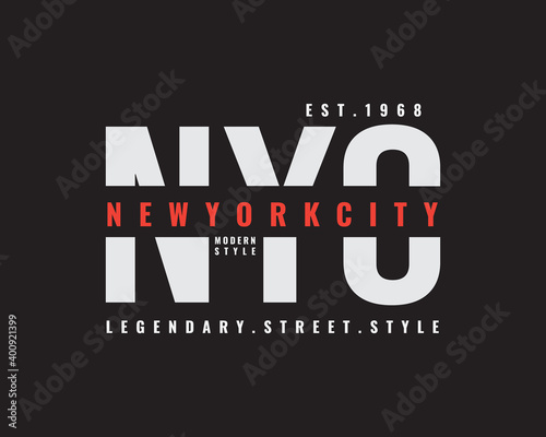 Newyork lettering vector graphic illustration, creative clothing, suitable for design of t-shirts, clothes, hoodies, printing products etc.