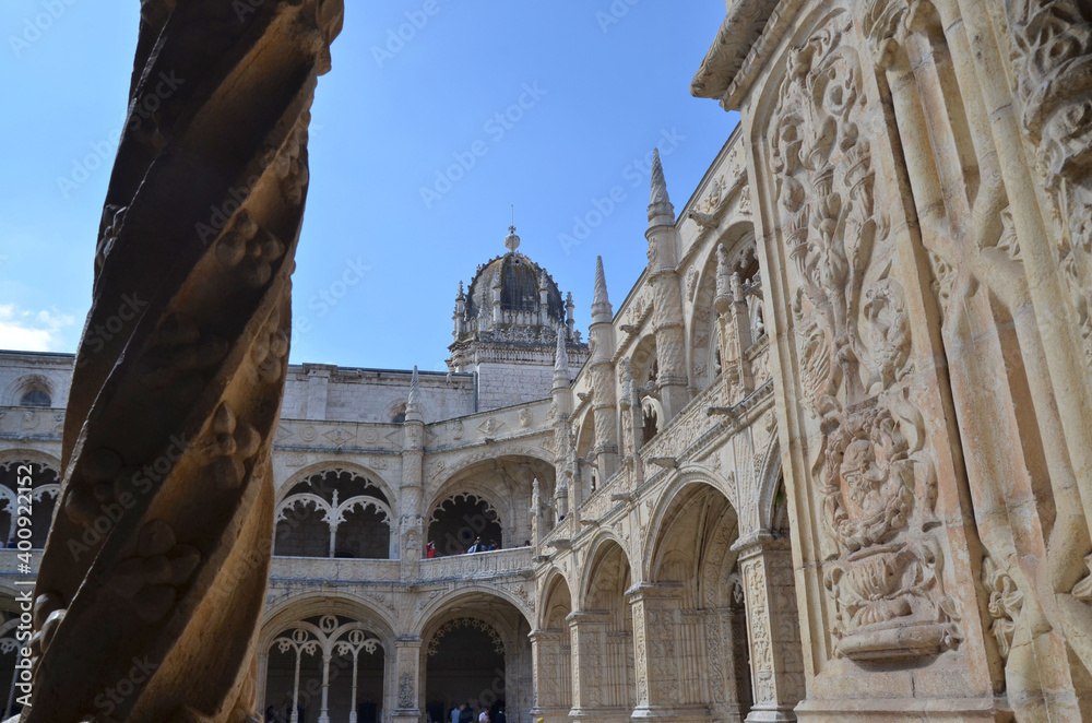Hieronymites Monastery, Mosteiro dos Jeronimos, Unesco Heritage,  Belem district, Lisboa, Lisbonne. Portugal.