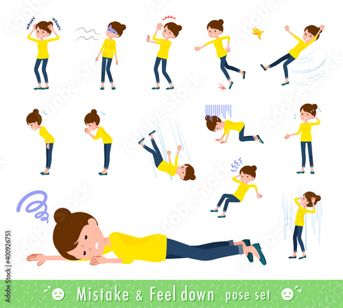 flat type Bun hair mom_Mistake