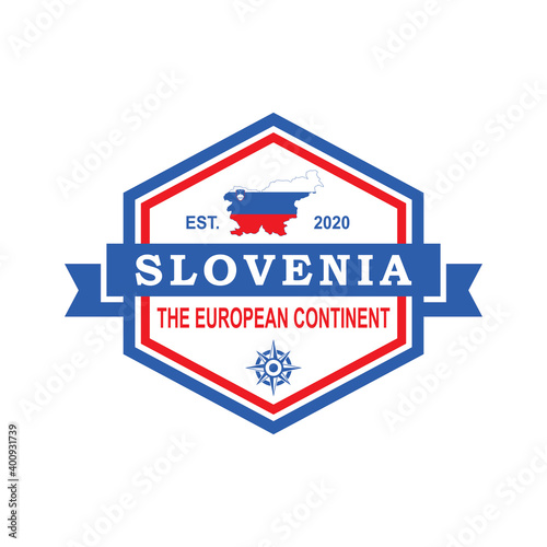 Slovenia Map Vector , Europe Logo