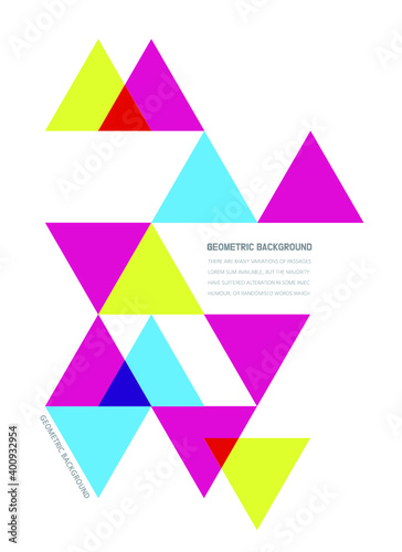 CMYK 기하학 레이아웃 북 디자인