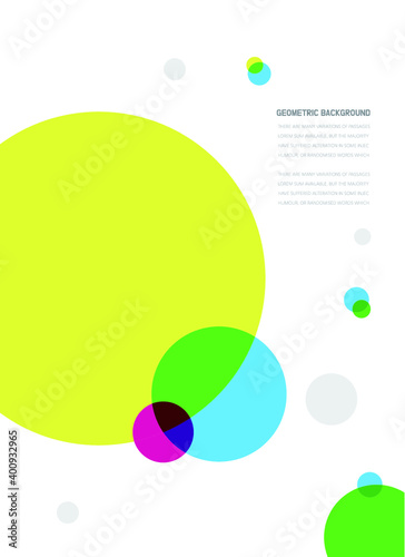 CMYK 기하학 레이아웃 북 디자인