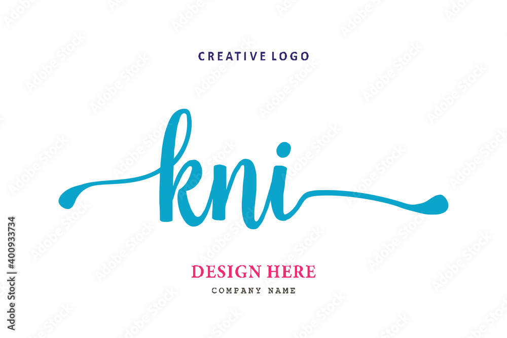 KNI lettering logo is simple, easy to understand and authoritative KNI lettering logo is simple, easy to understand and authoritative