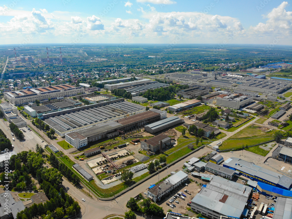 Aerial view of the plant (Kirov, Russia)