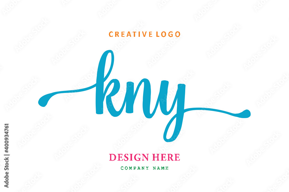 KNY lettering logo is simple, easy to understand and authoritative KNY lettering logo is simple, easy to understand and authoritative