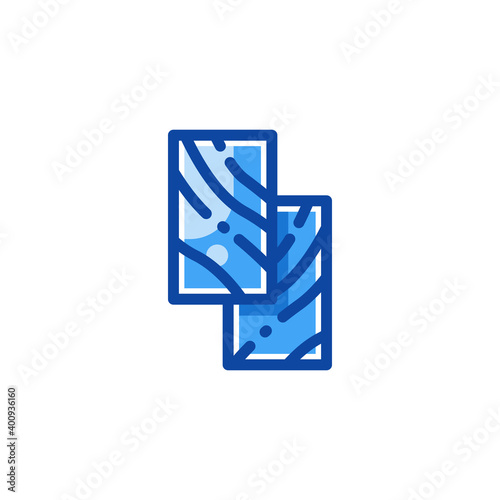 The wood icon in filled line style isolated on white background. EPS 10