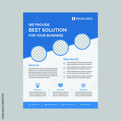 Modern simple Corporate flyer design 