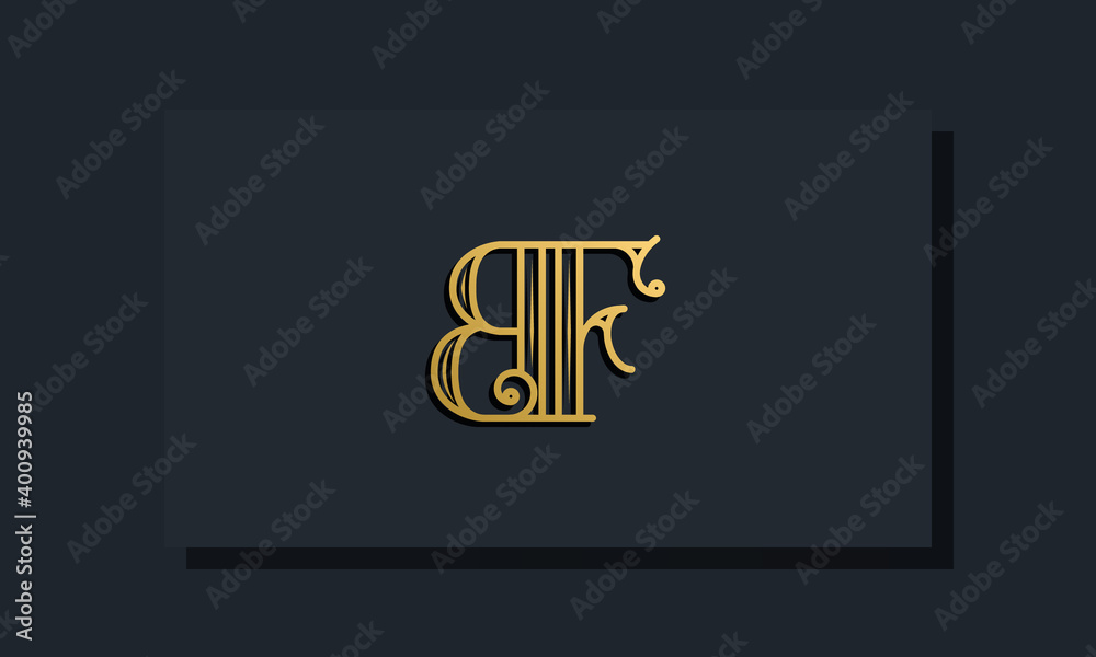 Minimal Inline style Initial BF logo.