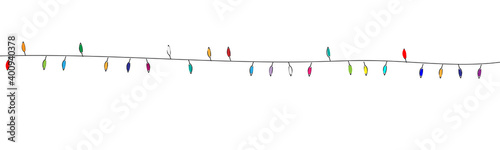 Licht Lichter Lichterkette Band Banner bunt