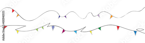 Wimpel Wimpelkette Kette Banner Band Hintergrund Geburtstag Feier Party
