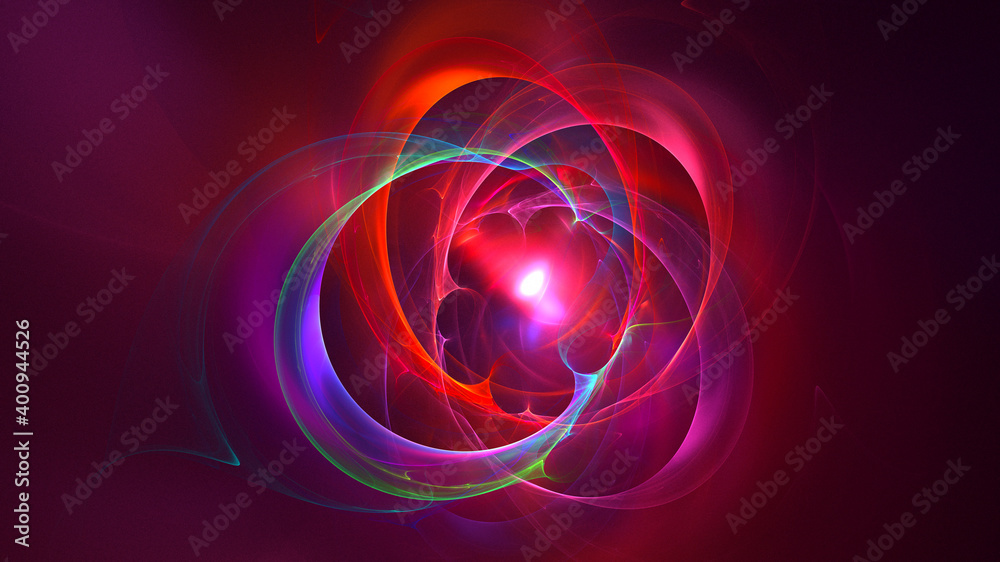 3D rendering abstract round light background 3D rendering abstract round light background