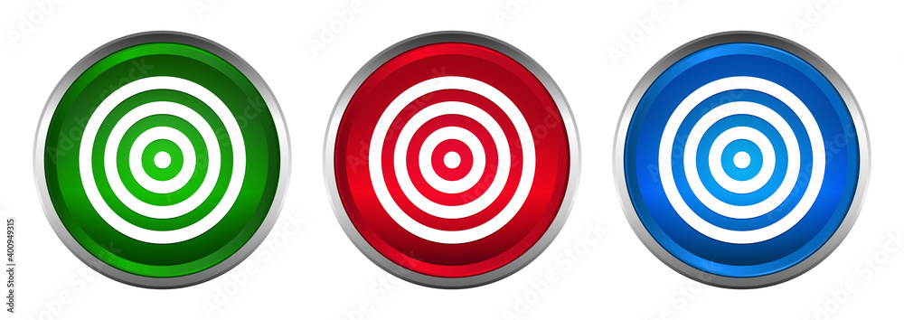 Target icon supreme round button set design illustration Target icon supreme round button set design illustration