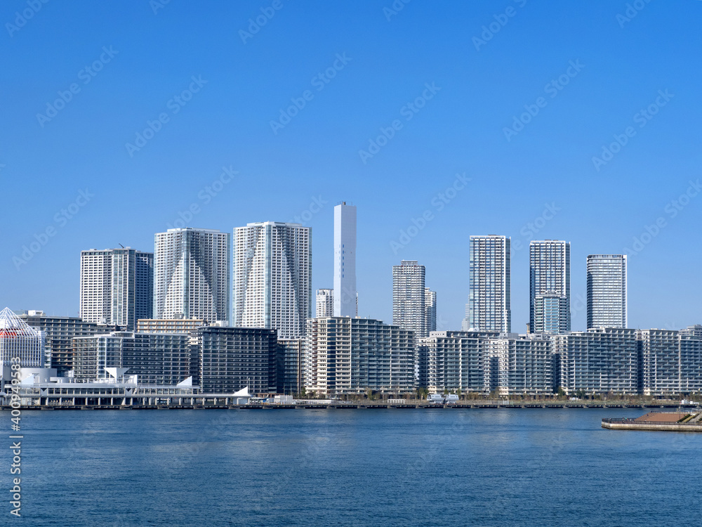 東京都　晴海埠頭の高層マンション群