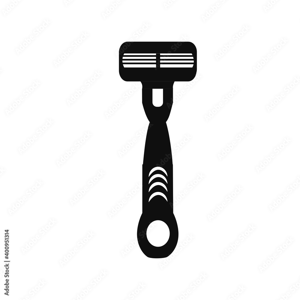 Simple woman shaver icon Vector illustration