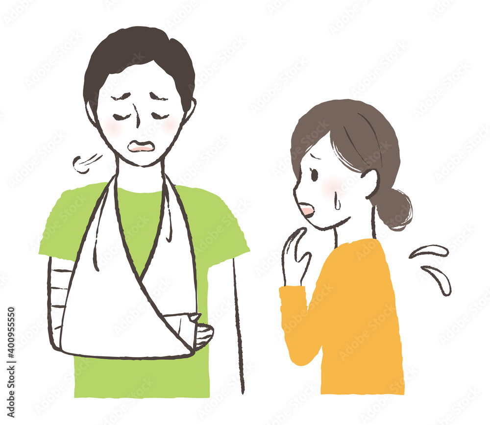 illustration of a man breaking his arm illustration of a man breaking his arm
