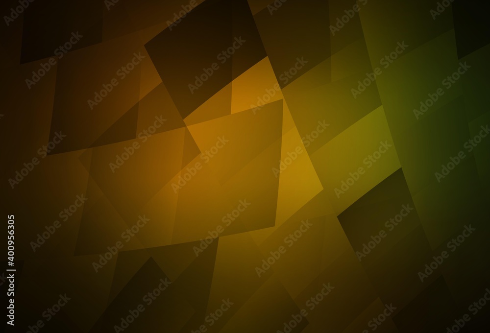 Dark Green, Yellow vector background in polygonal style. Dark Green, Yellow vector background in polygonal style.