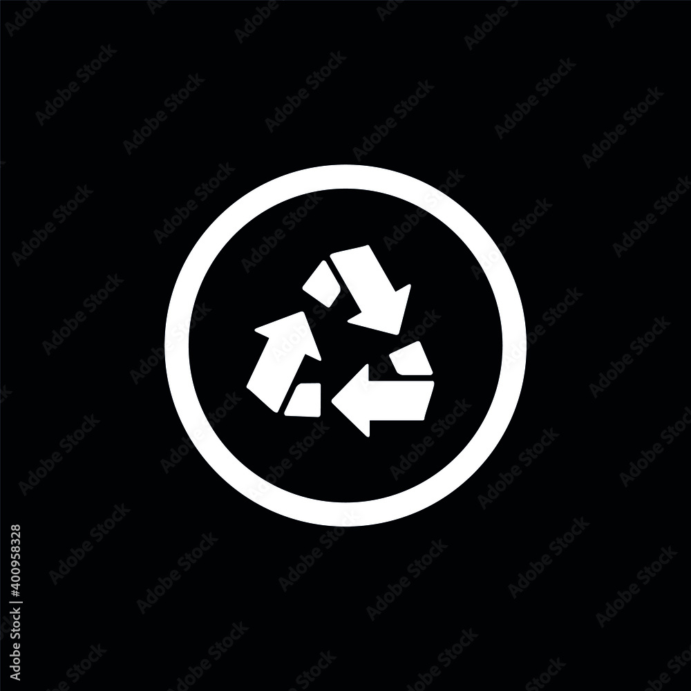 Vector image. Recycle arrows icon. Vector image. Recycle arrows icon.