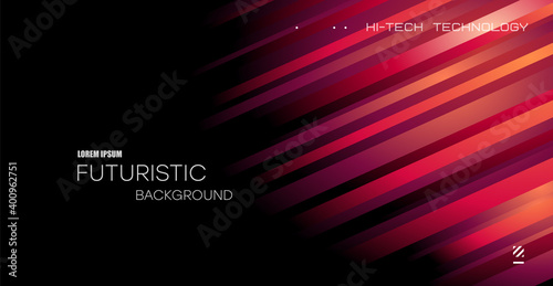 Movement of diagonal red lines. Soft, elegant design. Glitch effect.