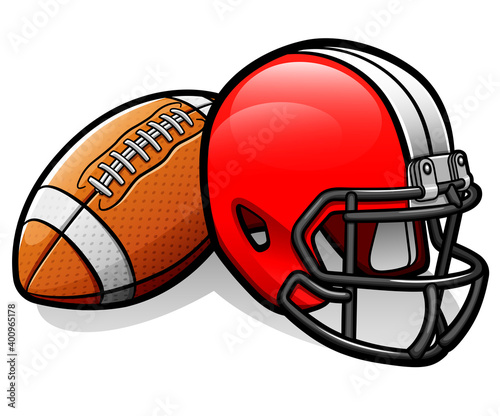 Vector american football equipment design
