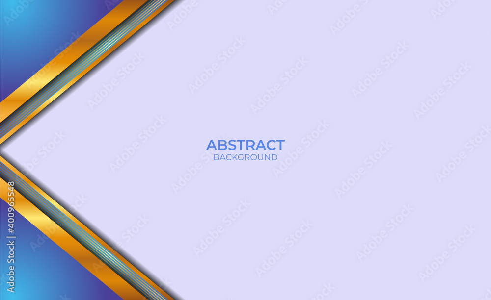 Abstract Style Blue And Gold Design