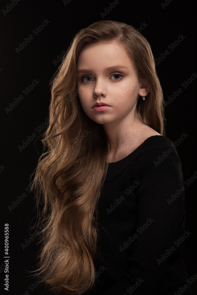 studio portrait of a beautiful girl studio portrait of a beautiful girl