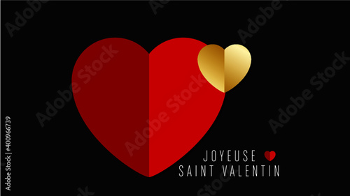 joyeuse saint valentin- vecteur