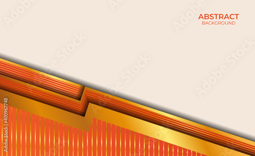 Abstract Orange And Gold Design