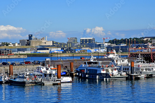 Saint Malo, France - september 7 2020 : the harbour