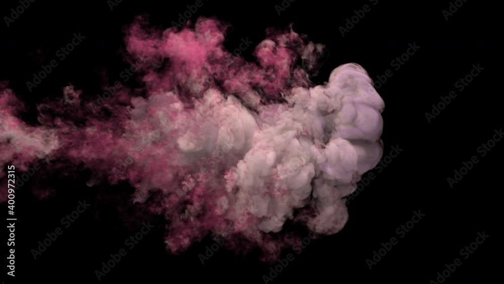 Colored smoke reveal against alpha channel background. Colored smoke reveal against alpha channel background.