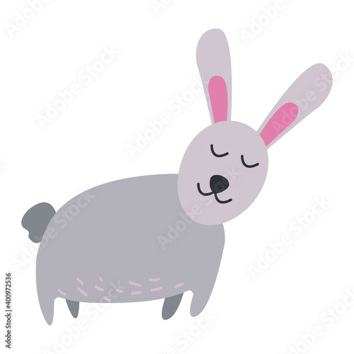 gray hare verma easter bunny photo