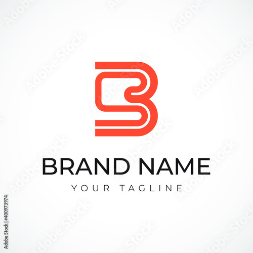 logo letter SB logo. mark sb logo design vector. minimalist luxury concept 