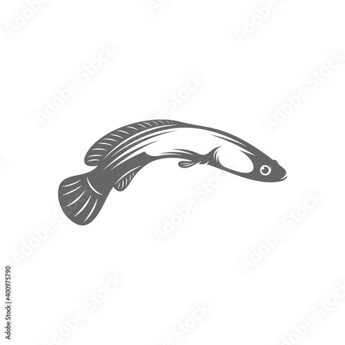 Fish Cork logo vector, Creative Fish Cork logo design concepts template, icon symbol, illustration