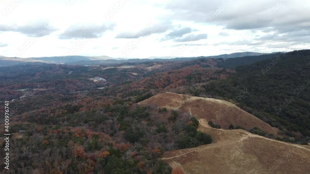 Skyline Aerial view in Mount Wakakusa, Nara Skyline Aerial view in Mount Wakakusa, Nara