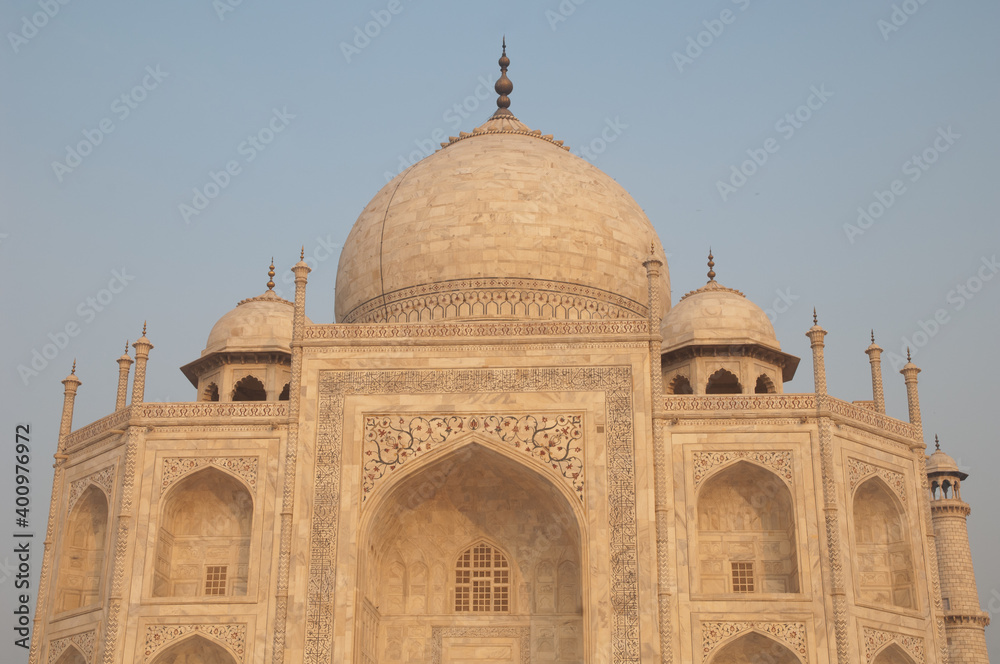 The Taj Mahal main building. Agra. Uttar Pradesh. India.