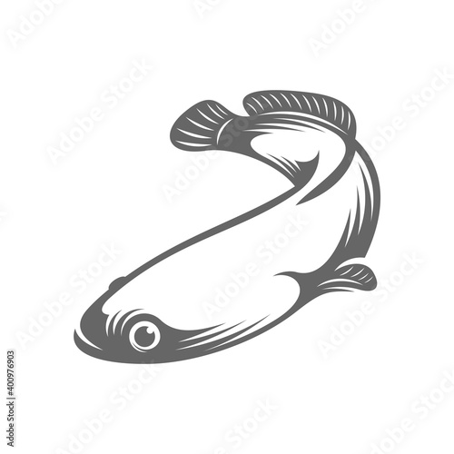 Fish Cork logo vector, Creative Fish Cork logo design concepts template, icon symbol, illustration