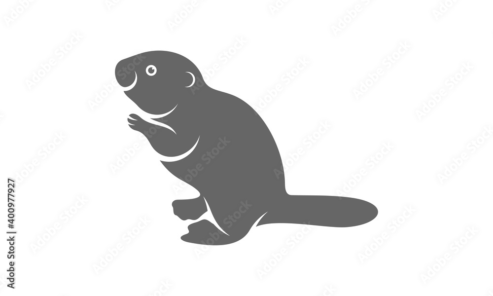Beaver logo vector, Creative Beaver logo design concepts template, icon symbol, illustration