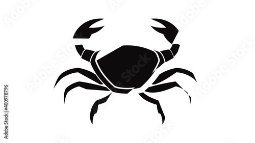 Fresh crab icon animation of best object isolated on white background for any design
