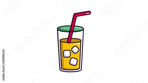 Happy birthday icon animation. Motion set of best icons and then each objects is shown separately