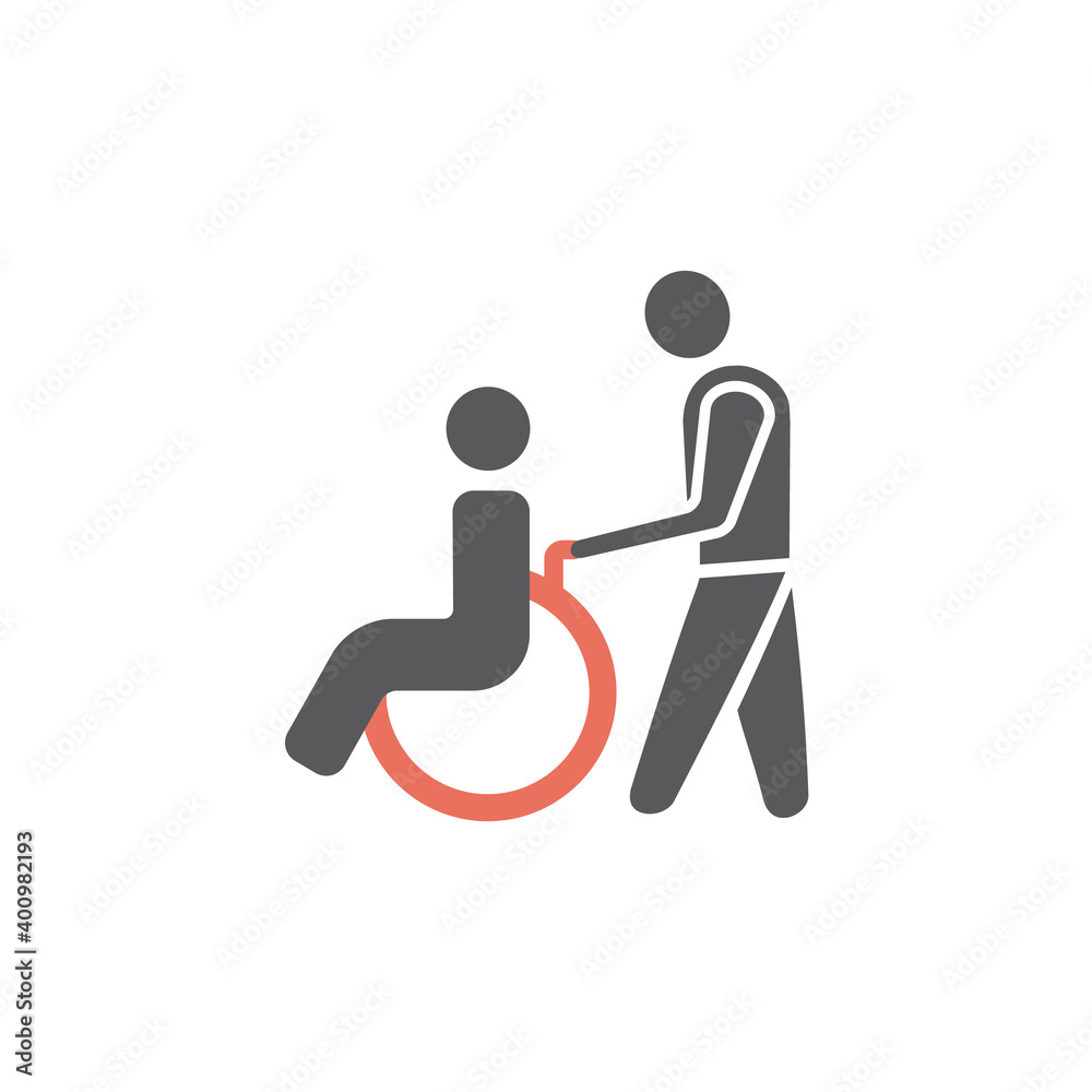 Disabled icon Vector sign for web graphic. Disabled icon Vector sign for web graphic.