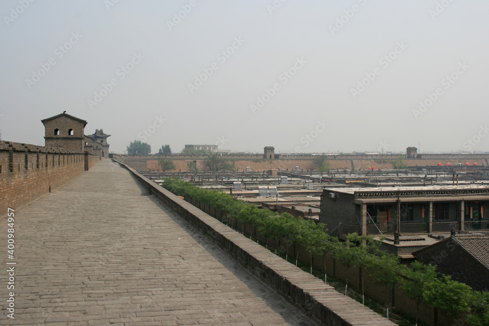 ramparts in pingyao (china) 