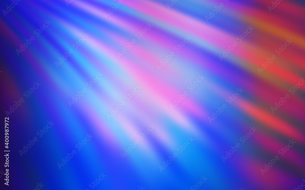 Light Blue, Red vector texture with colored lines. Lines on blurred abstract background with gradient. Pattern for ads, posters, banners.