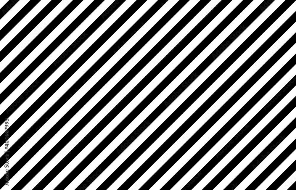 Black and white diagonal stripes background. Vector illustration of monochrome stripes of equal width. Wallpaper consist of repeatable texture. Zebra concept. Graphic for banner, presentation template Black and white diagonal stripes background. Vector illustration of monochrome stripes of equal width. Wallpaper consist of repeatable texture. Zebra concept. Graphic for banner, presentation template