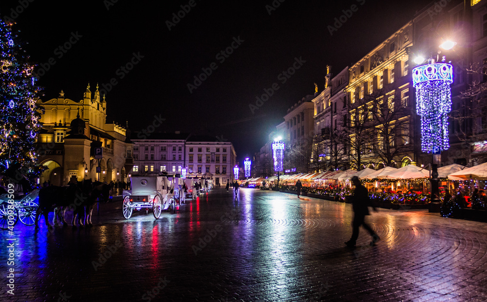 Christmas in the center of Krakow