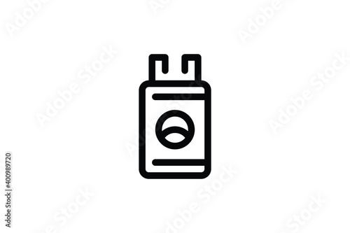 Factory Outline Icon - Oil