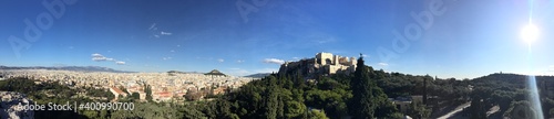 panorama in ancient city, Athens