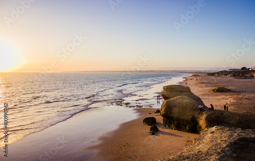 Galé Beach in Albufeira. Algarve Portugal Europe