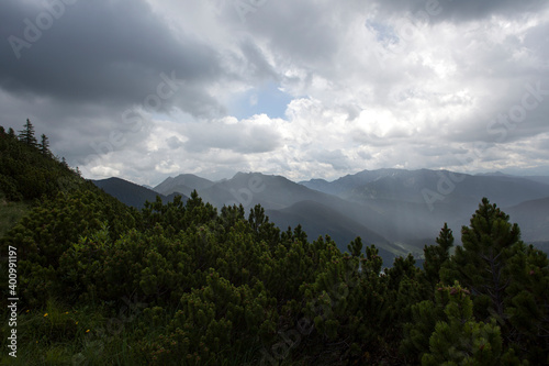 Wallpaper Mural Rain shower in Bavarian mountains Torontodigital.ca