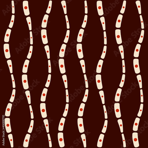 Abstract seamless pattern. Organic shapes. Regularly repeating structure of natural forms. Stylish texture. Smooth shapes. Vector color background.