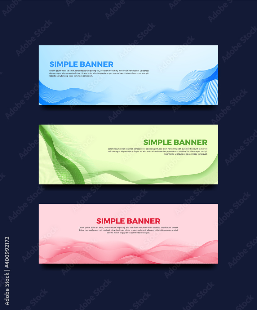 Fototapeta premium set banner abstract for business